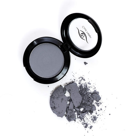 Eye Embrace Cool Helen: Light Gray Eyebrow Powder/Hair Powder/Root Cover - Waterproof, Cruelty-Free