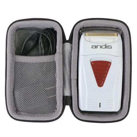 co2crea Hard Travel Case Replacement for Andis 17150 Profoil Lithium Foil Shaver (Black Case -Smaller)