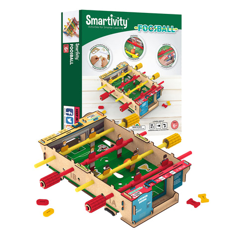 Smartivity DIY Foosball, Mini Football, Soccer Table Stem Educational Fun Toys, Educational & Construction Based Activity Game for Kids 6 to 14, Gifts for Boys & Girls
