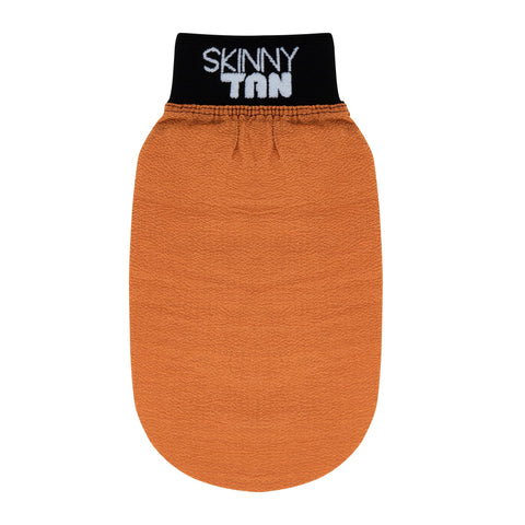 Skinny Tan Exfoliating Mitt - Dual Sided for Different Levels of Exfoliation - Easily Removes Old Tan and Preps Skin - Leaves You Smooth and Soft - Long-Lasting and Machine Washable - 1 pc