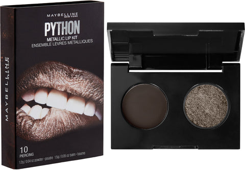 Maybelline New York Lip Studio Python Metallic Lip Makeup Kit, Piercing, 0.09 oz.