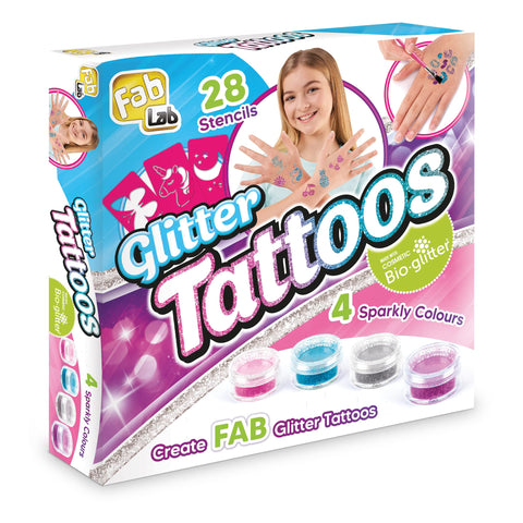 FabLab FL003 Glitter Tattoos, Mixed,22 x 22 x 5 cm