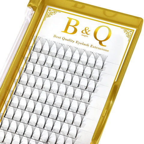 B&Q Premade Fans Eyelash Extensions 6D-D-0.07-15 Long Stem Premade Lash Extensions Fans 0.07 0.10 Pre Made Eye Lash Extension Fans C D Curl Volume Fan Lashes For Eyelash Extensions (6D-D-0.07,15)