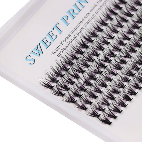 Bodermincer 20 Root Thickness 0.07mm C Curl 3D Individual Eyelashes Extension Soft Black Fake False Eye Lashes Tools (11mm)