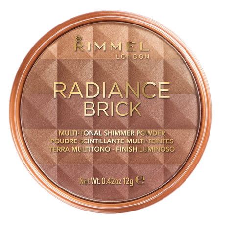 Rimmel Radiance Shimmer Brick Multi-Tonal Bronzer & Highlighter Palette- Light